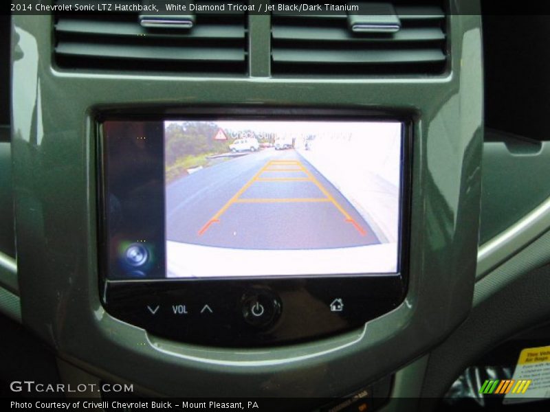 White Diamond Tricoat / Jet Black/Dark Titanium 2014 Chevrolet Sonic LTZ Hatchback