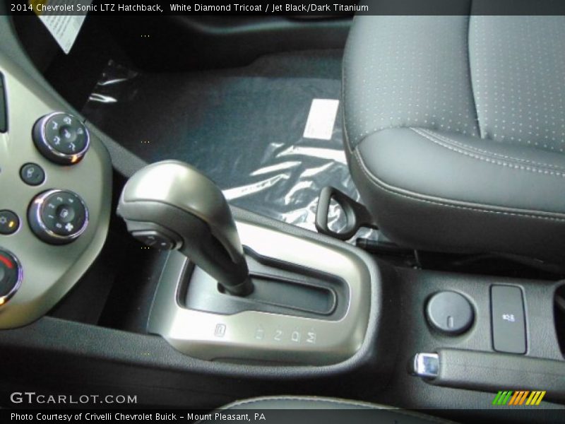 White Diamond Tricoat / Jet Black/Dark Titanium 2014 Chevrolet Sonic LTZ Hatchback