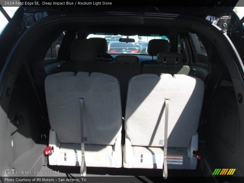 Deep Impact Blue / Medium Light Stone 2014 Ford Edge SE