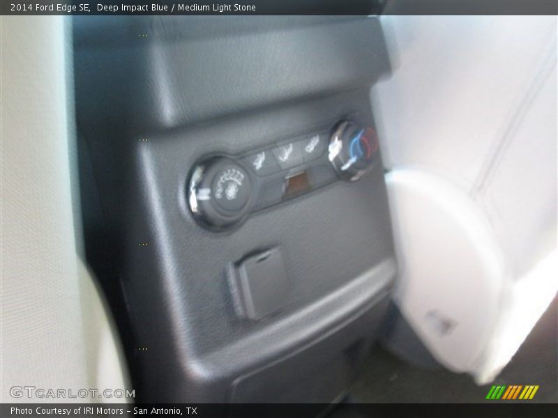 Deep Impact Blue / Medium Light Stone 2014 Ford Edge SE