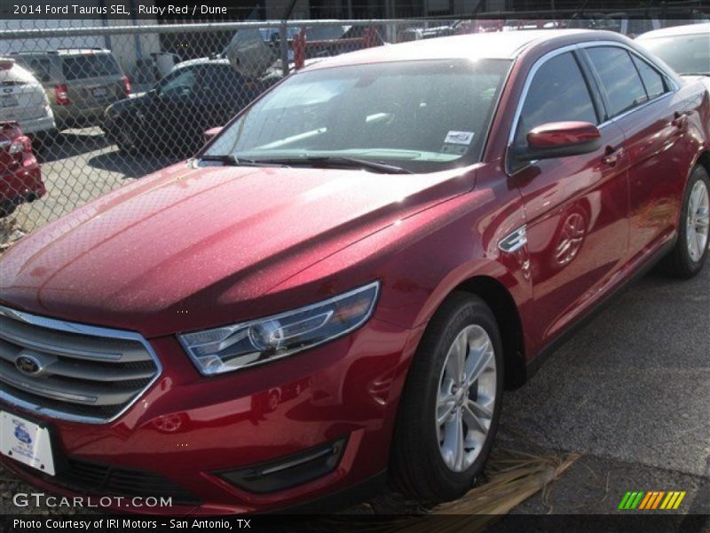 Ruby Red / Dune 2014 Ford Taurus SEL