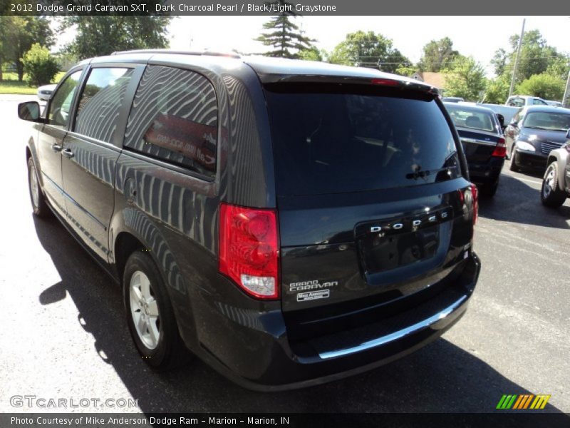 Dark Charcoal Pearl / Black/Light Graystone 2012 Dodge Grand Caravan SXT