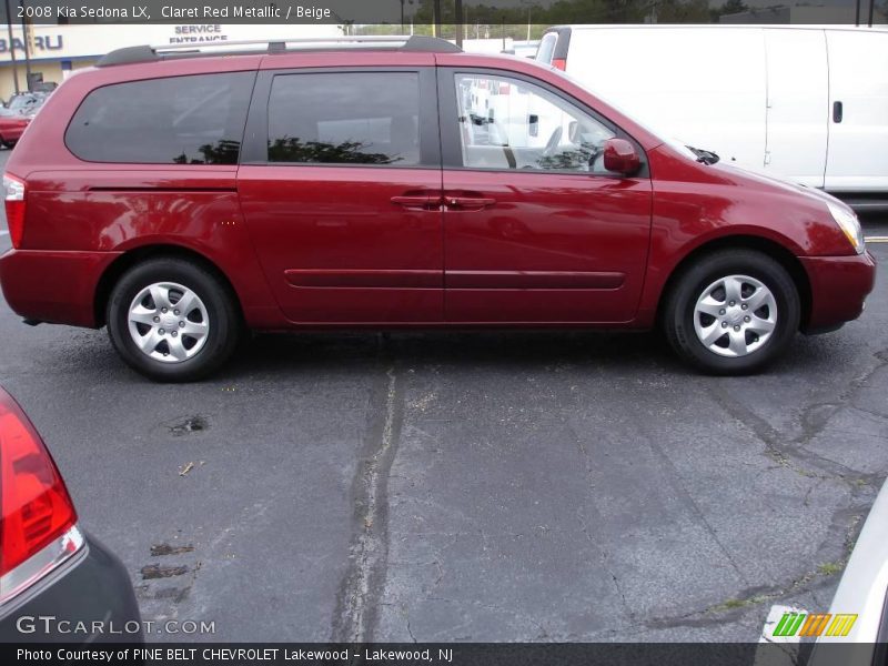 Claret Red Metallic / Beige 2008 Kia Sedona LX