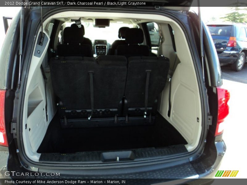 Dark Charcoal Pearl / Black/Light Graystone 2012 Dodge Grand Caravan SXT