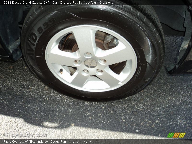 Dark Charcoal Pearl / Black/Light Graystone 2012 Dodge Grand Caravan SXT