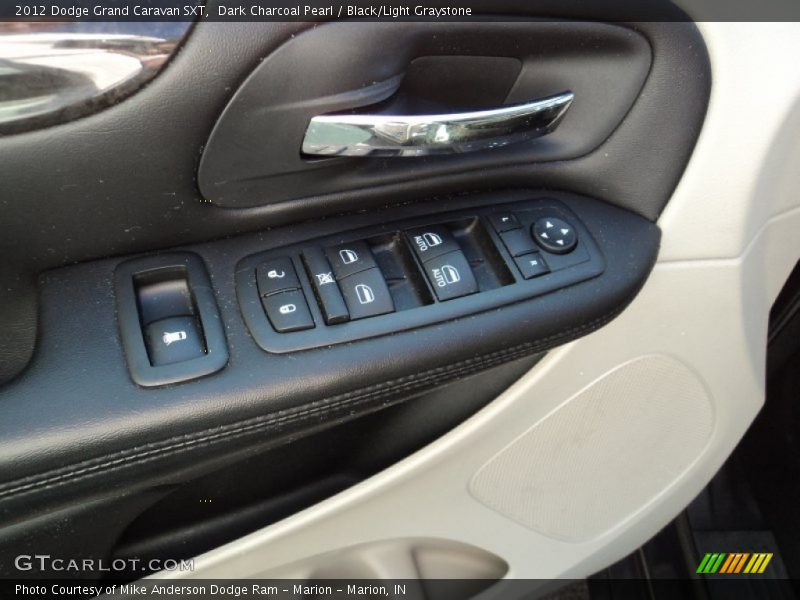Dark Charcoal Pearl / Black/Light Graystone 2012 Dodge Grand Caravan SXT