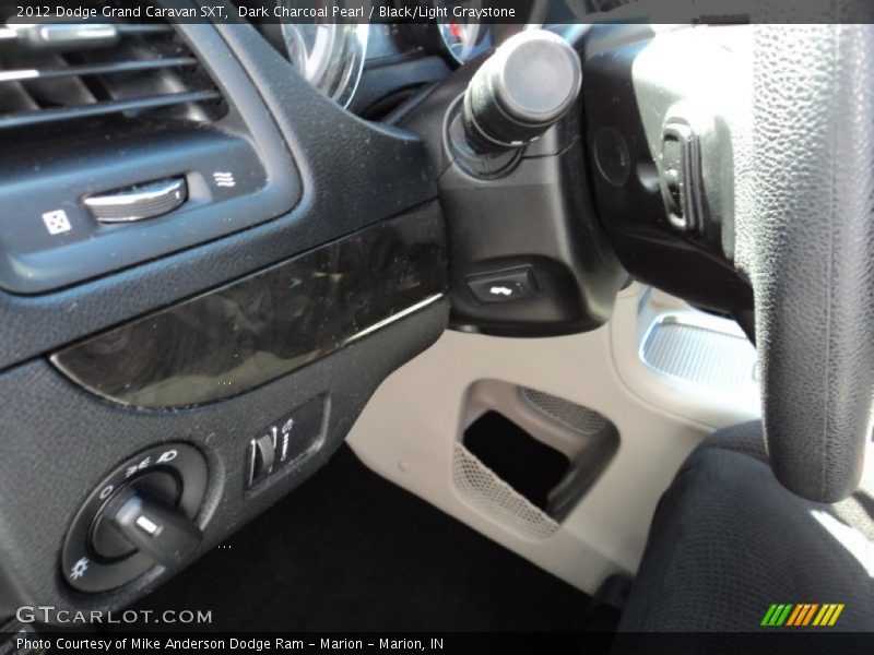 Dark Charcoal Pearl / Black/Light Graystone 2012 Dodge Grand Caravan SXT