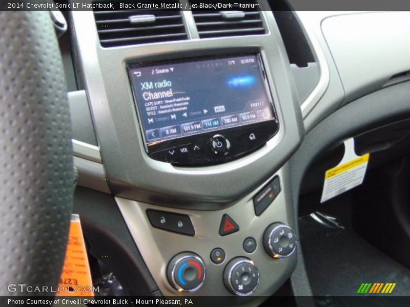 Black Granite Metallic / Jet Black/Dark Titanium 2014 Chevrolet Sonic LT Hatchback