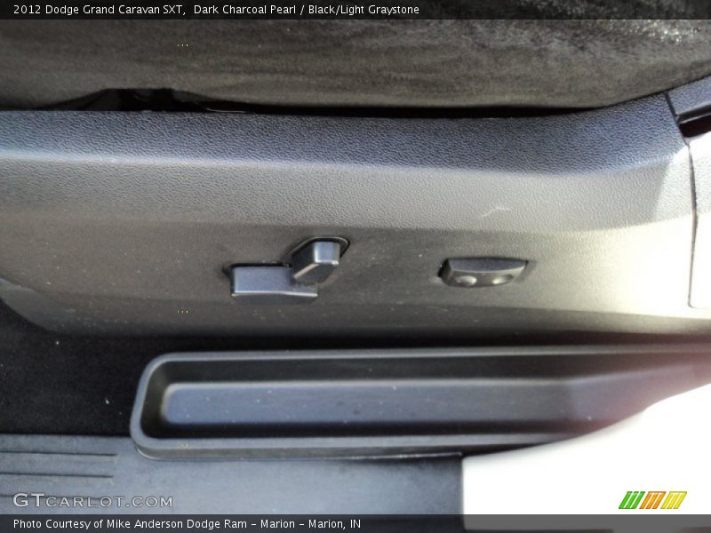 Dark Charcoal Pearl / Black/Light Graystone 2012 Dodge Grand Caravan SXT