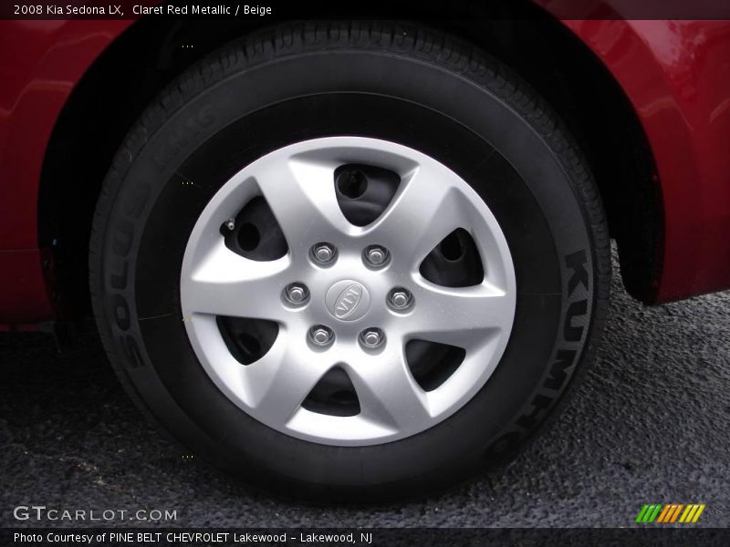 Claret Red Metallic / Beige 2008 Kia Sedona LX