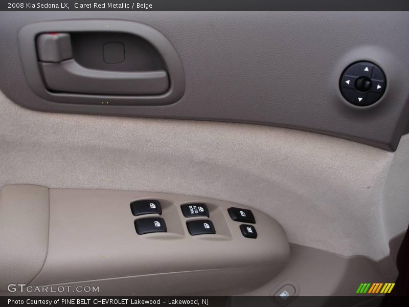 Claret Red Metallic / Beige 2008 Kia Sedona LX