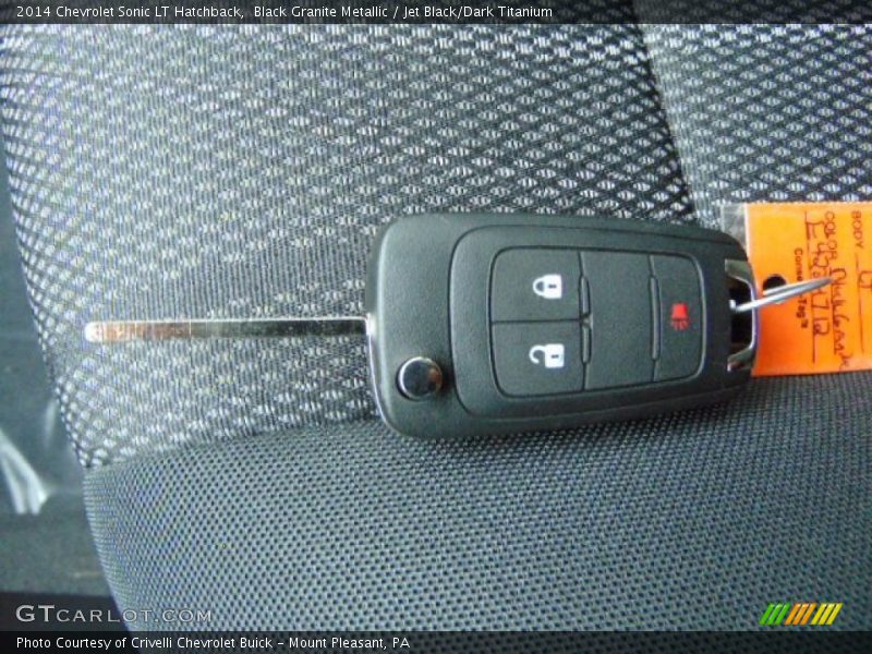 Black Granite Metallic / Jet Black/Dark Titanium 2014 Chevrolet Sonic LT Hatchback