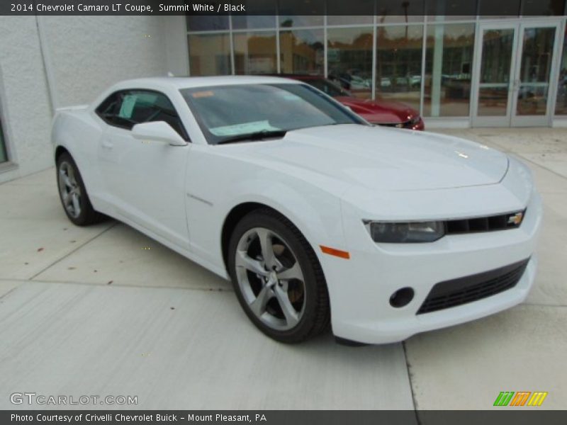 Summit White / Black 2014 Chevrolet Camaro LT Coupe