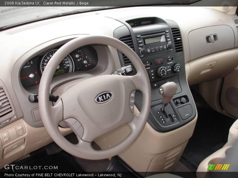 Claret Red Metallic / Beige 2008 Kia Sedona LX