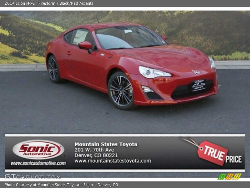 Firestorm / Black/Red Accents 2014 Scion FR-S