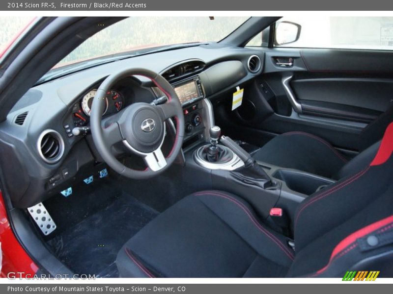 Black/Red Accents Interior - 2014 FR-S  