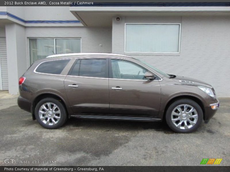 Cocoa Metallic / Cashmere 2012 Buick Enclave AWD