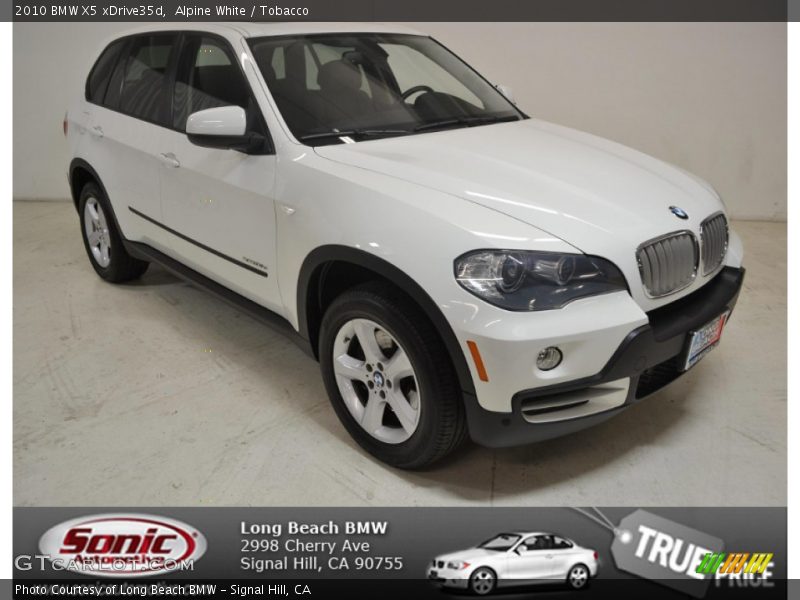 Alpine White / Tobacco 2010 BMW X5 xDrive35d