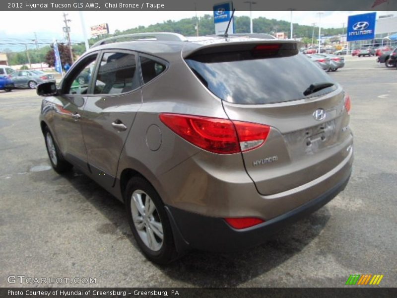 Chai Bronze / Taupe 2012 Hyundai Tucson GLS AWD