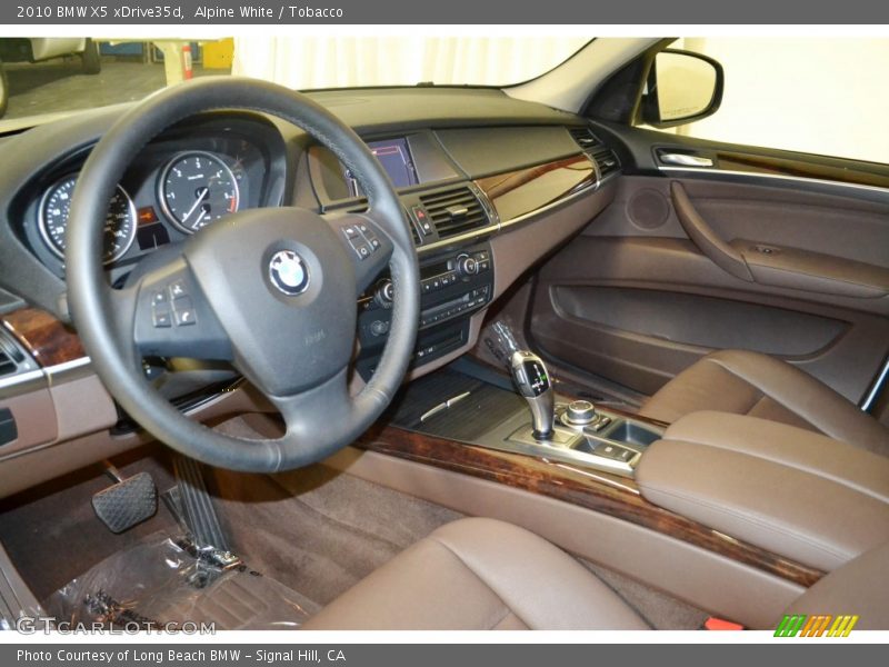 Alpine White / Tobacco 2010 BMW X5 xDrive35d