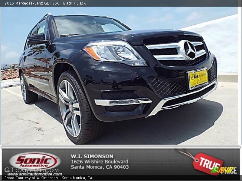 Black / Black 2015 Mercedes-Benz GLK 350