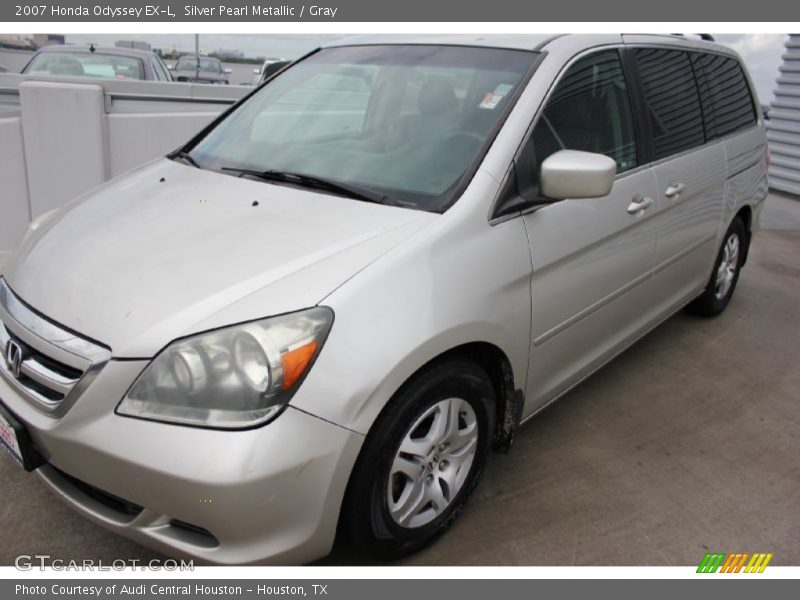 Silver Pearl Metallic / Gray 2007 Honda Odyssey EX-L