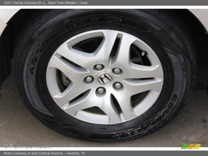 Silver Pearl Metallic / Gray 2007 Honda Odyssey EX-L