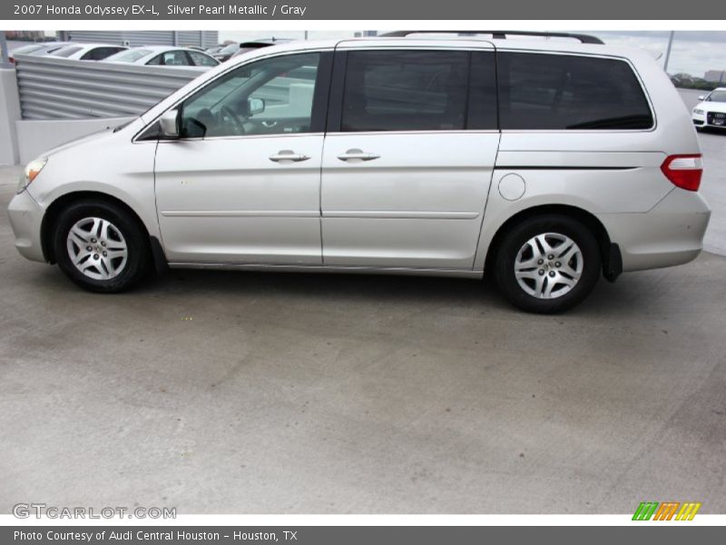 Silver Pearl Metallic / Gray 2007 Honda Odyssey EX-L