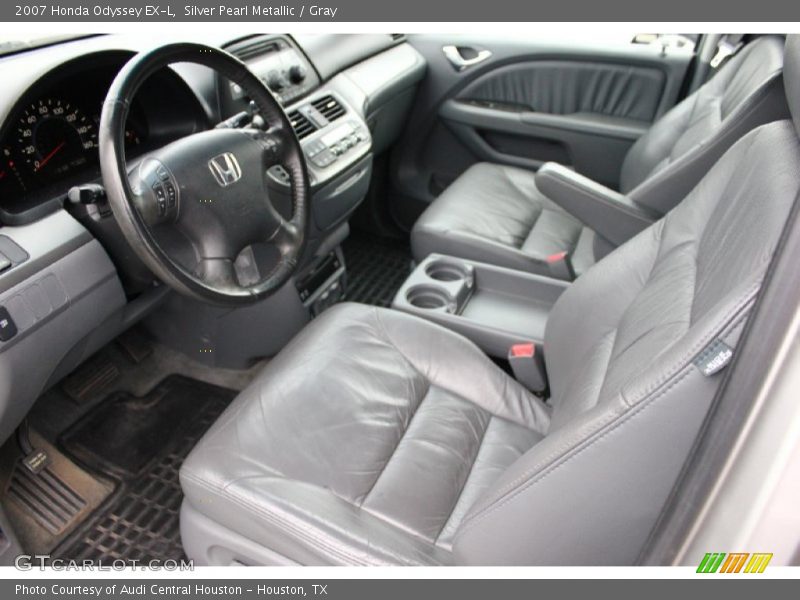 Silver Pearl Metallic / Gray 2007 Honda Odyssey EX-L
