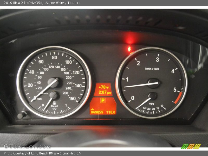 Alpine White / Tobacco 2010 BMW X5 xDrive35d