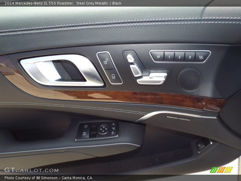 Steel Grey Metallic / Black 2014 Mercedes-Benz SL 550 Roadster