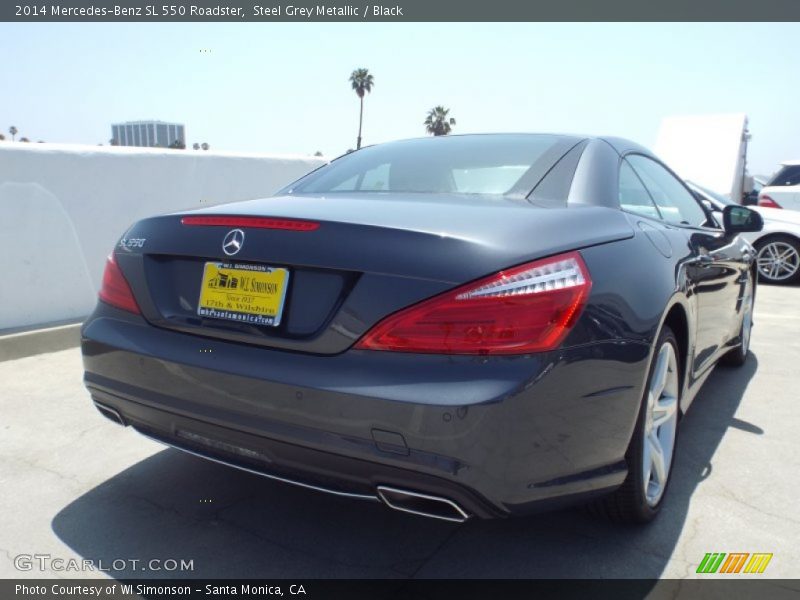 Steel Grey Metallic / Black 2014 Mercedes-Benz SL 550 Roadster