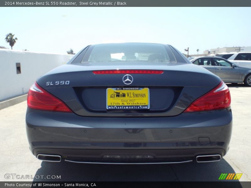 Steel Grey Metallic / Black 2014 Mercedes-Benz SL 550 Roadster