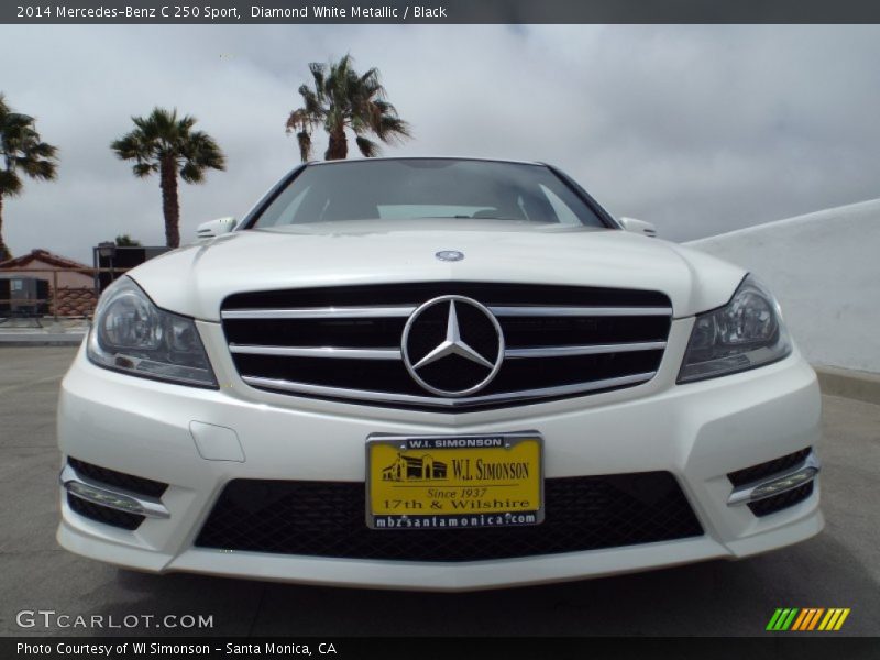 Diamond White Metallic / Black 2014 Mercedes-Benz C 250 Sport