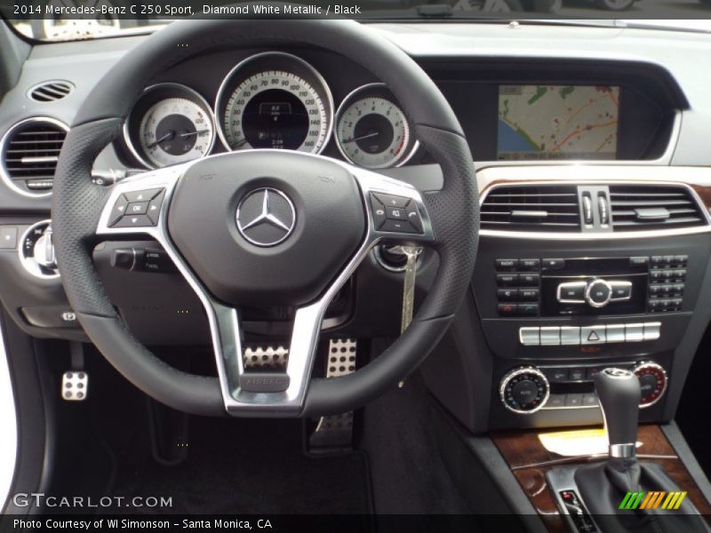 Diamond White Metallic / Black 2014 Mercedes-Benz C 250 Sport