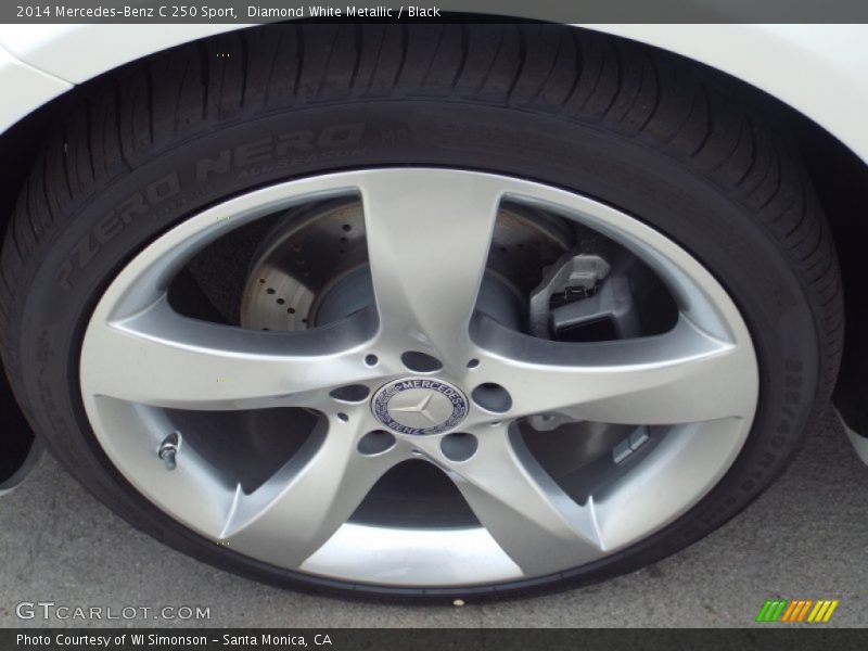 Diamond White Metallic / Black 2014 Mercedes-Benz C 250 Sport