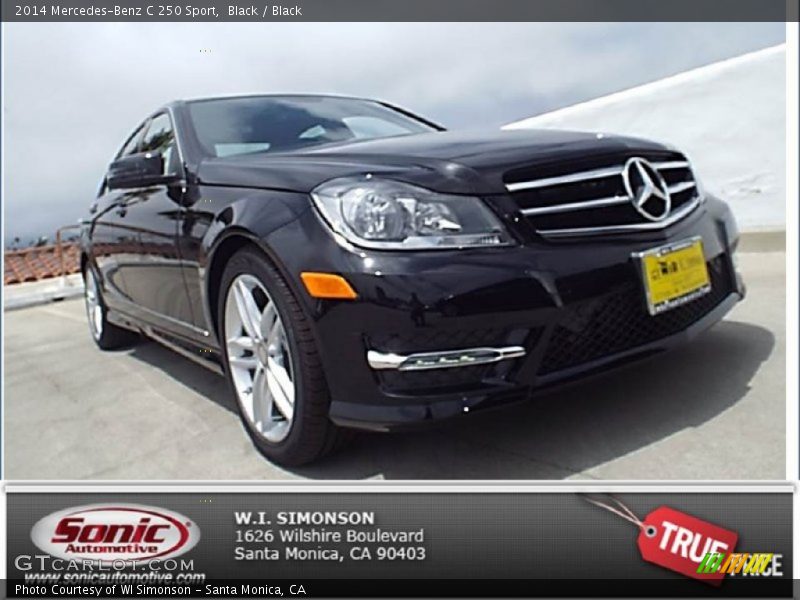 Black / Black 2014 Mercedes-Benz C 250 Sport