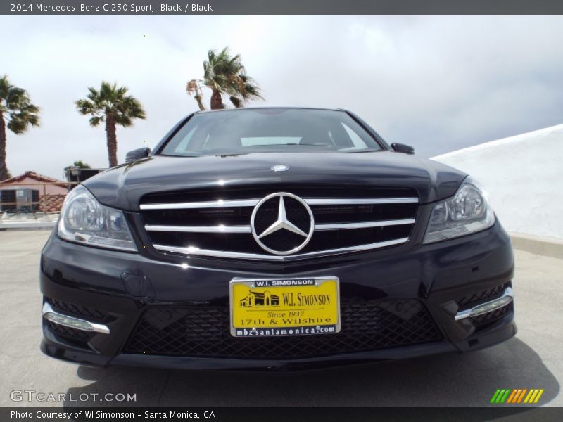 Black / Black 2014 Mercedes-Benz C 250 Sport