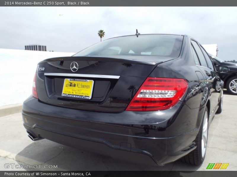 Black / Black 2014 Mercedes-Benz C 250 Sport