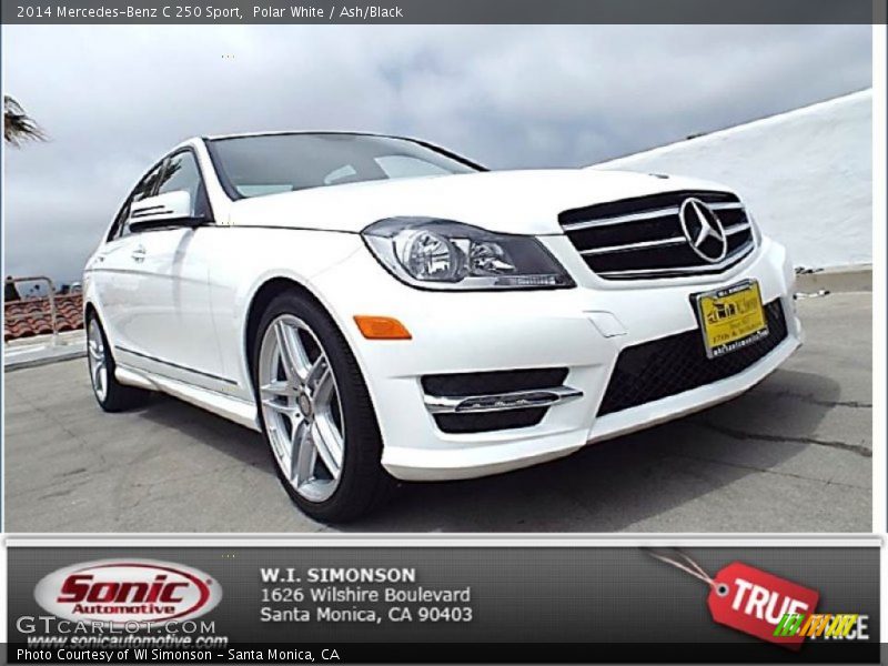 Polar White / Ash/Black 2014 Mercedes-Benz C 250 Sport