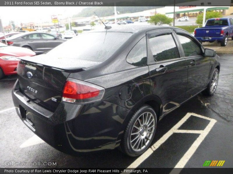 Ebony Black / Charcoal Black 2011 Ford Focus SES Sedan