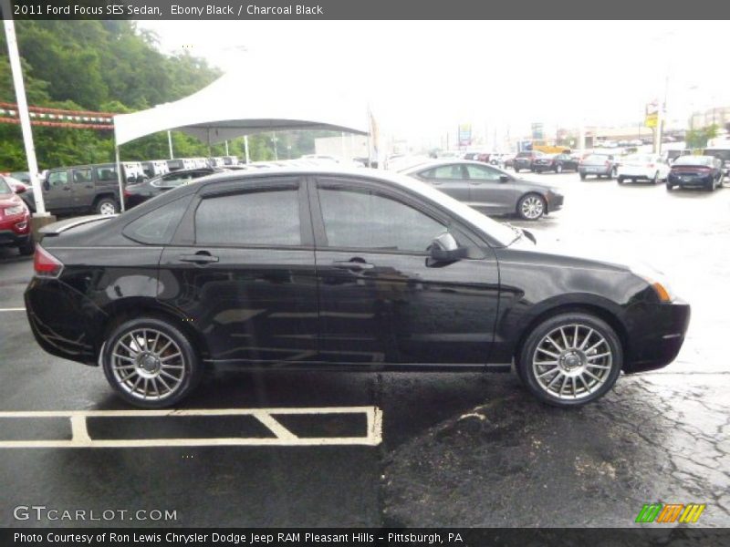 Ebony Black / Charcoal Black 2011 Ford Focus SES Sedan