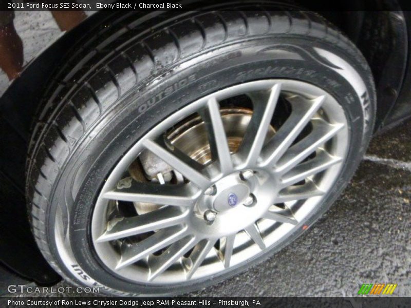 Ebony Black / Charcoal Black 2011 Ford Focus SES Sedan