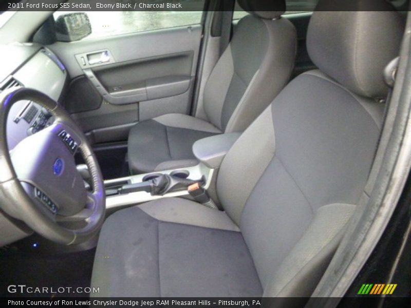 Ebony Black / Charcoal Black 2011 Ford Focus SES Sedan