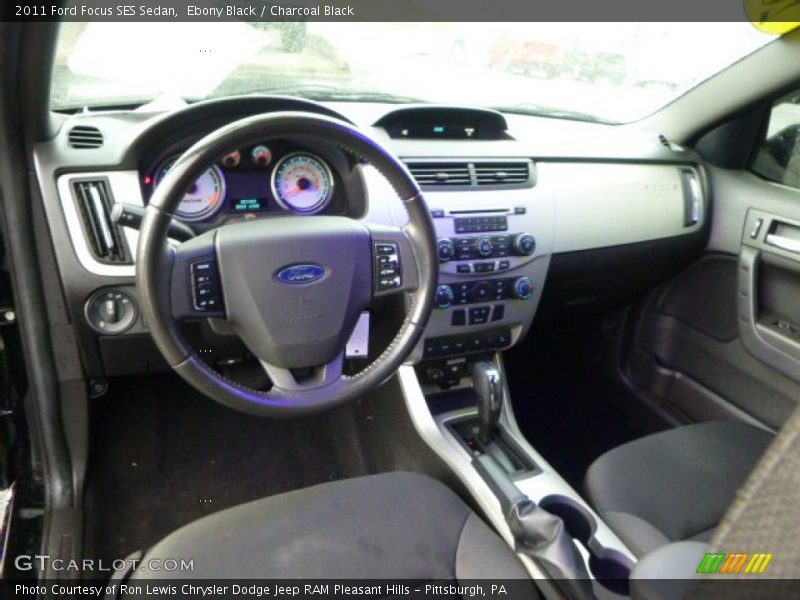 Ebony Black / Charcoal Black 2011 Ford Focus SES Sedan