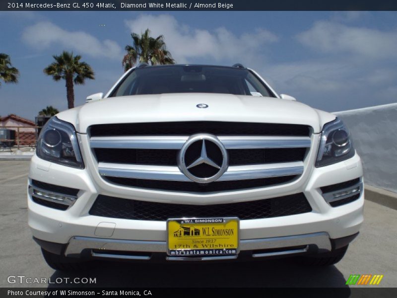 Diamond White Metallic / Almond Beige 2014 Mercedes-Benz GL 450 4Matic