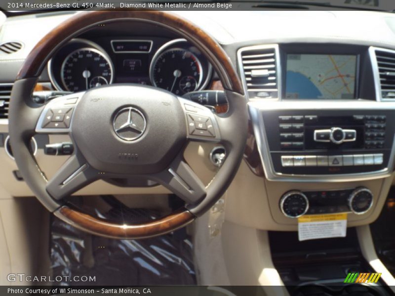 Diamond White Metallic / Almond Beige 2014 Mercedes-Benz GL 450 4Matic