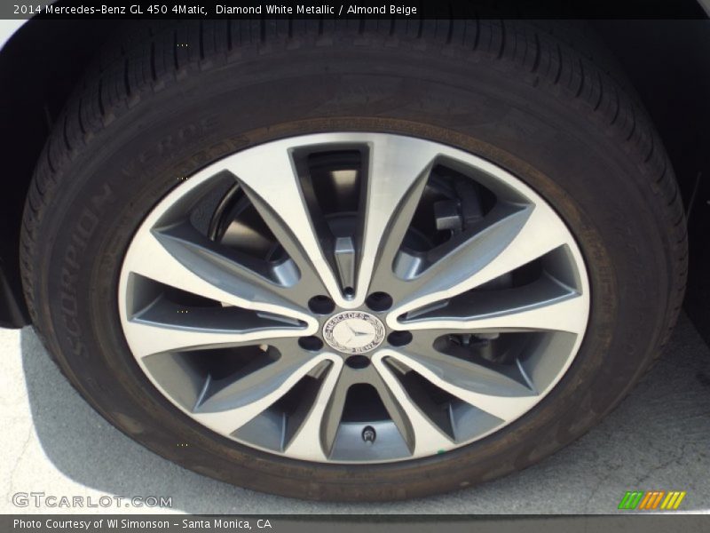 Diamond White Metallic / Almond Beige 2014 Mercedes-Benz GL 450 4Matic