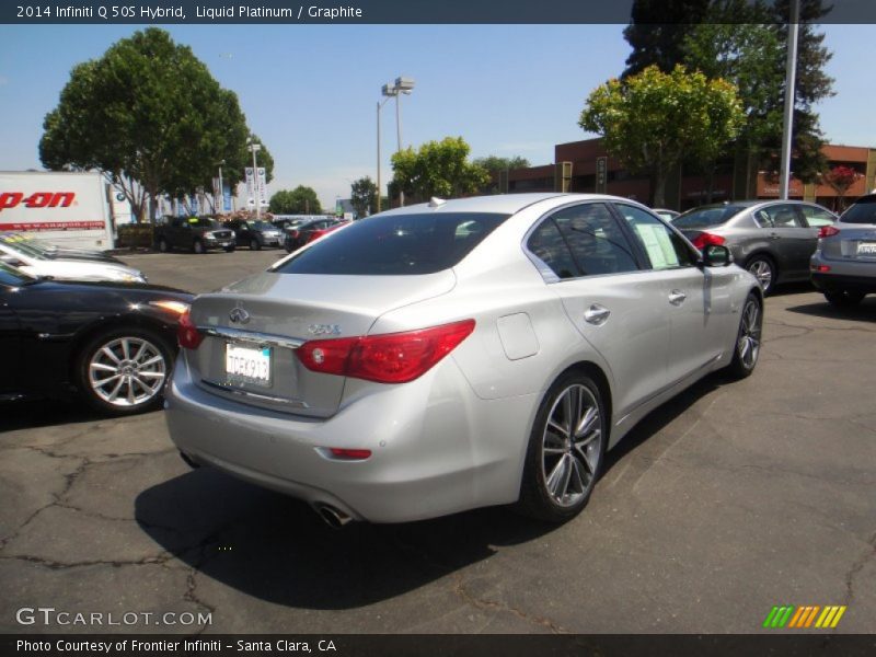 Liquid Platinum / Graphite 2014 Infiniti Q 50S Hybrid