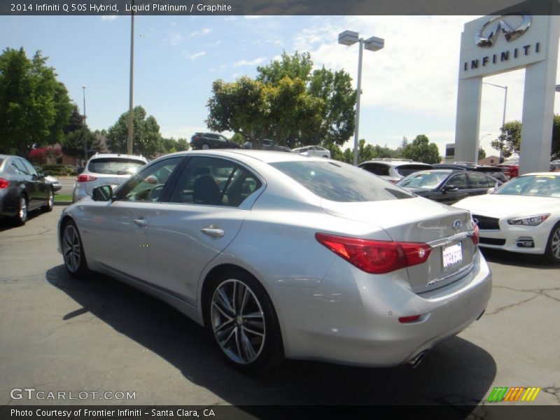 Liquid Platinum / Graphite 2014 Infiniti Q 50S Hybrid